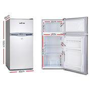 Glacio 100L Portable Fridge Freezer Bar Upright 12V/24V/240V Camping Caravan - danozdirect