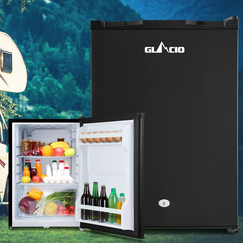 Glacio 80L Portable Fridge Freezer Bar Upright 12V/24V/240V Camping Caravan - danozdirect