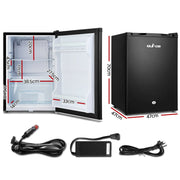 Glacio 80L Portable Fridge Freezer Bar Upright 12V/24V/240V Camping Caravan - danozdirect