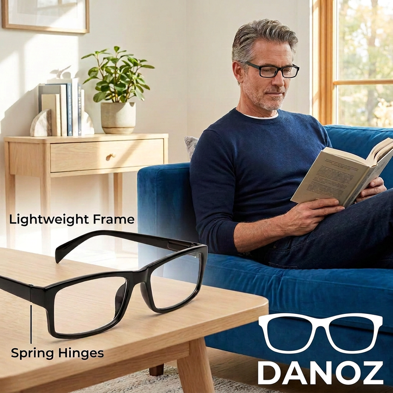 👓 Danoz GlasseSmart | Multi-Power Reading Glasses | Lightweight Frames | Spring Hinges | Buy 1 Get 1 Free | Free Postage!