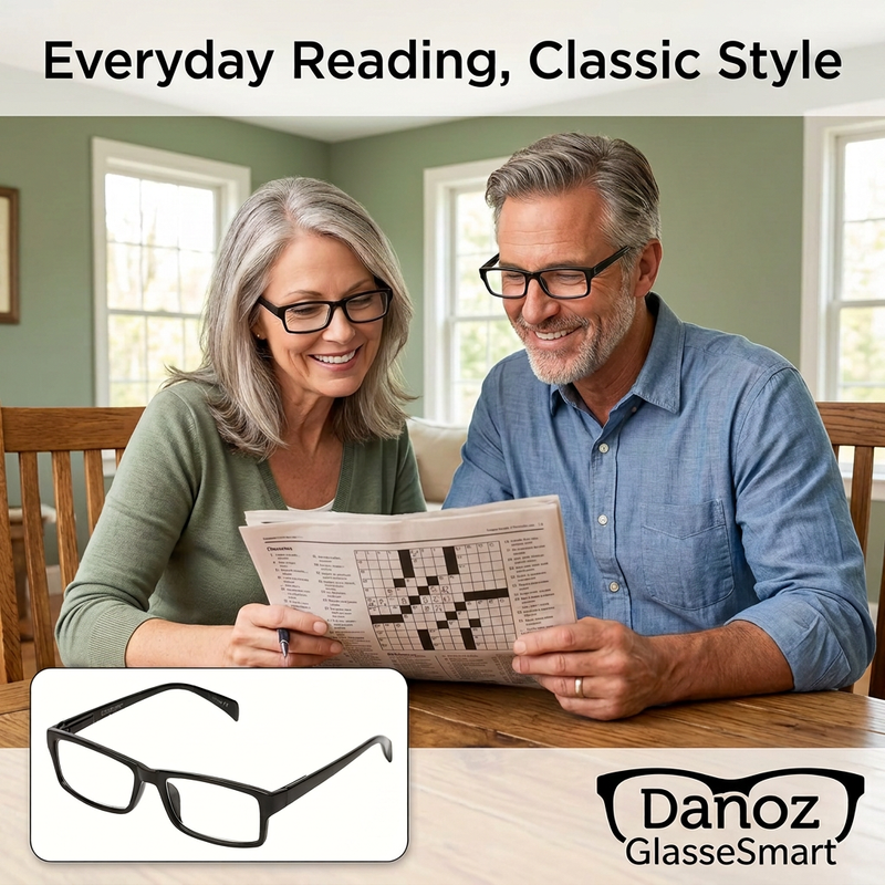 👓 Danoz GlasseSmart | Multi-Power Reading Glasses | Lightweight Frames | Spring Hinges | Buy 1 Get 1 Free | Free Postage!