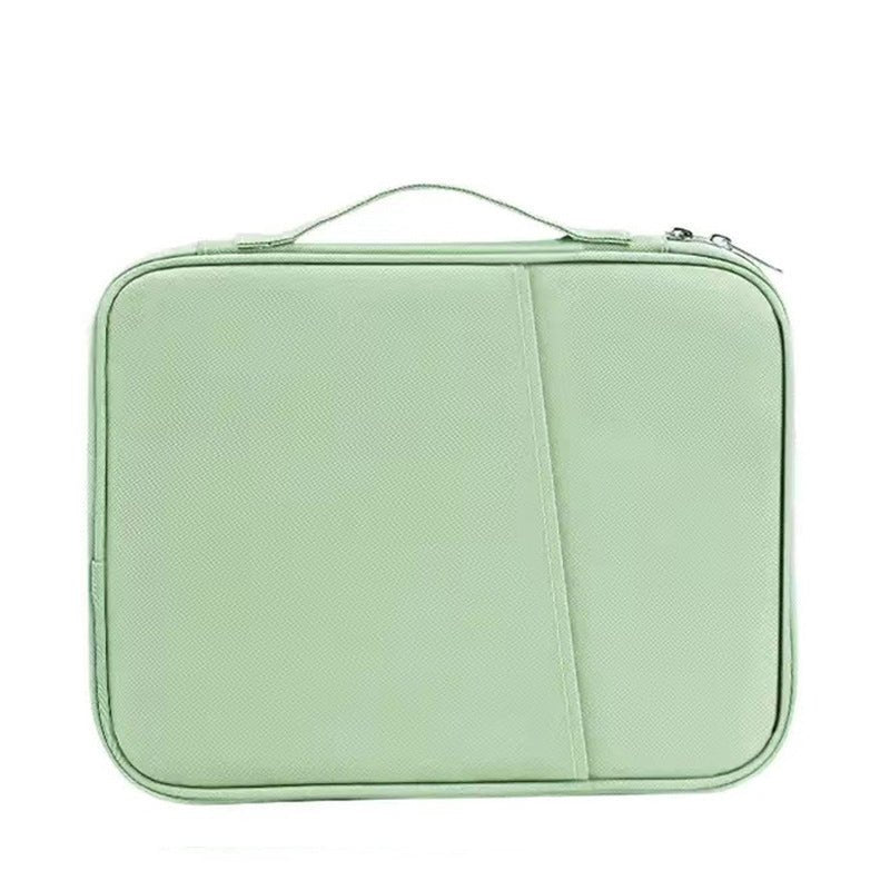 Green 360° Protective Laptop & Tablet Sleeve with Accessory Organizer - Water - Repellent Carrying Case - danozdirect