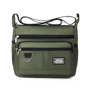 Green Men's Waterproof Oxford Cloth Crossbody Bag - Durable Anti - Theft Shoulder Backpack for Business, Travel & 10 - inch Tablet - danozdirect