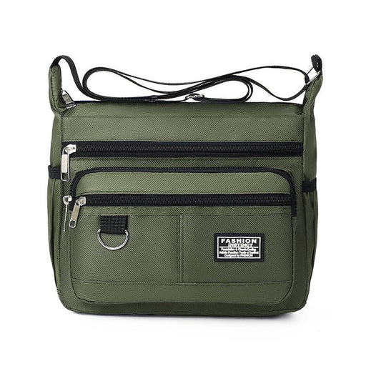 Green Men's Waterproof Oxford Cloth Crossbody Bag - Durable Anti - Theft Shoulder Backpack for Business, Travel & 10 - inch Tablet - danozdirect