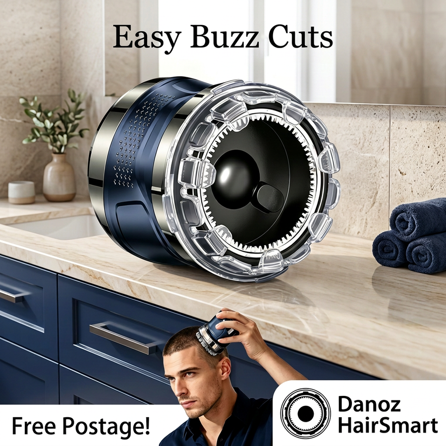✂️ Danoz HairSmart | Tinsol Electric Buzz Hair Clipper | 5 / 7 / 9mm Adjustable | Digital Display | USB-C | Blue | Free Postage!