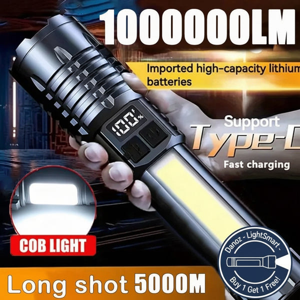 High Power LED Flashlight from Danoz Direct is your ultimate companion for outdoor adventures - Buy 1 Get 1 Free! - danozdirect