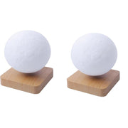 Illuminate your space with Danoz Levitating Moon Lamp, captivating night light that floats effortlessly above its base using magnetic levitation technology. - danozdirect