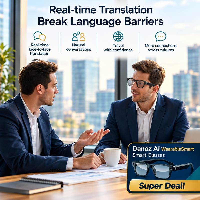 WearableSmart translation conversation scene
