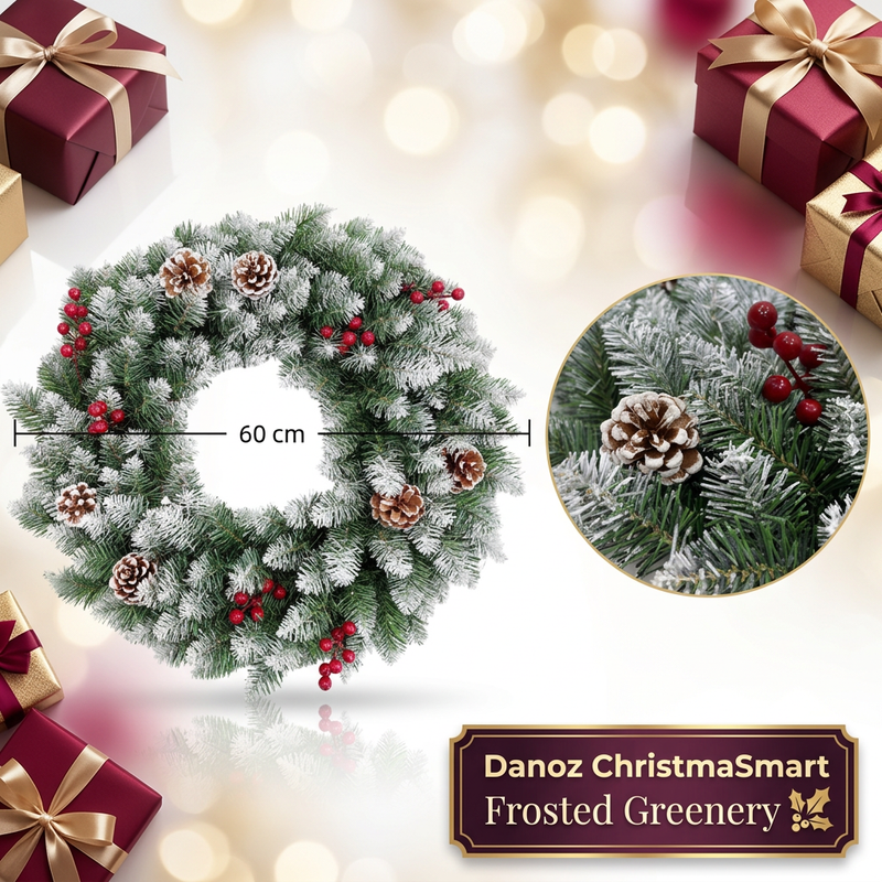 ChristmaSmart luminous plum and champagne supplier illustration