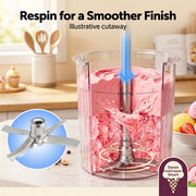 Illustrative IceCream Smart Respin cutaway showing shaft and blade