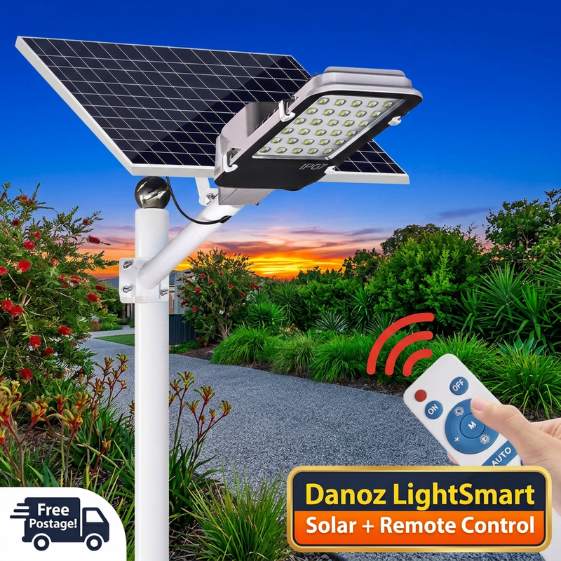 🔆 Danoz LightSmart | Split Solar Outdoor Light | Separate Panel & Remote Control | Adjustable Brightness | Free Postage!