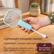Handheld USB swatter with new offer badge