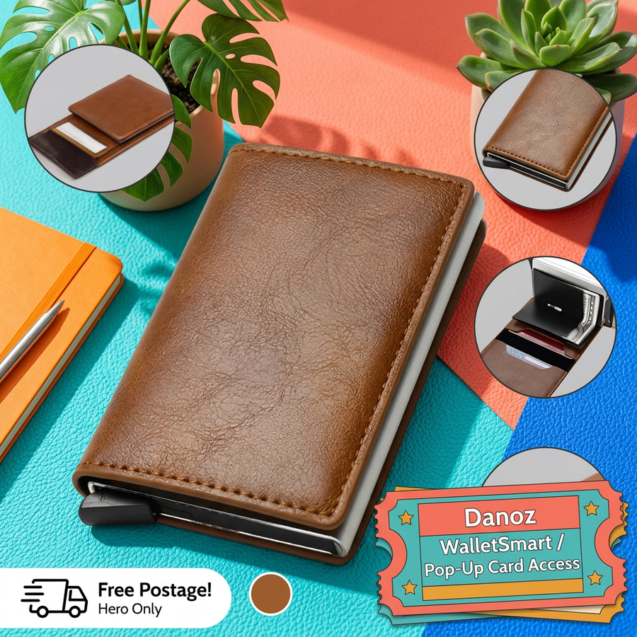 💳 Danoz WalletSmart | Slim Pop-Up Card Wallet | Cards & Cash Together | 8 Colour Choices | Free Postage!