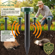 PestSmart solar power and sound-and-vibration illustration with corrected spelling and grammar