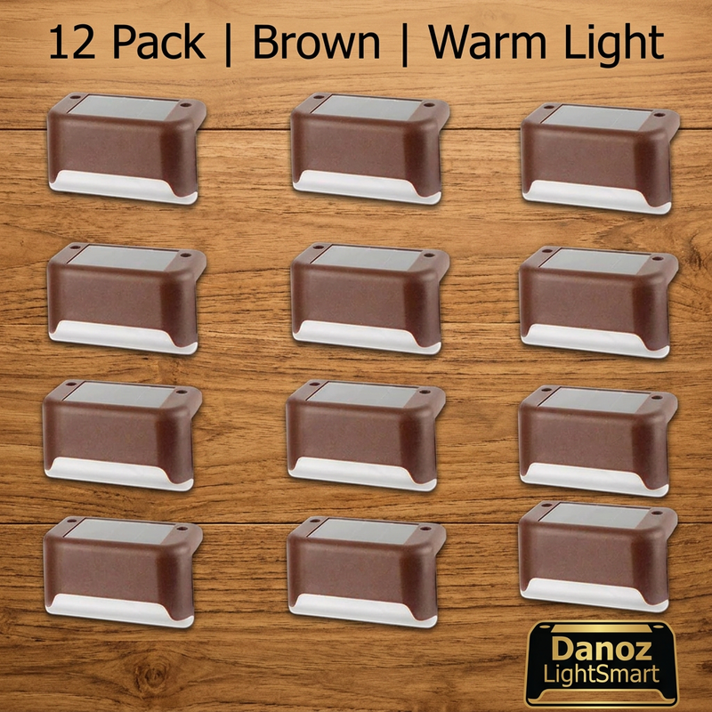 🔆 Danoz LightSmart | Solar LED Stair & Deck Lights | Warm or Cool White | 4–16 Pack | Free Postage!