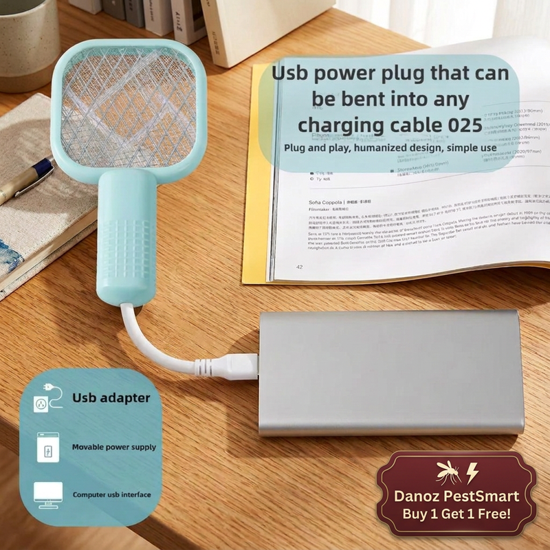 Power bank USB swatter with new offer badge