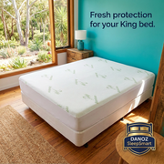 King protector bedroom view with Danoz SleepSmart badge without date