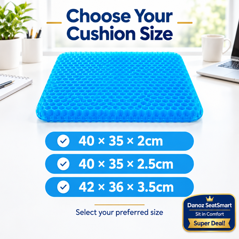 SeatSmart three available cushion sizes