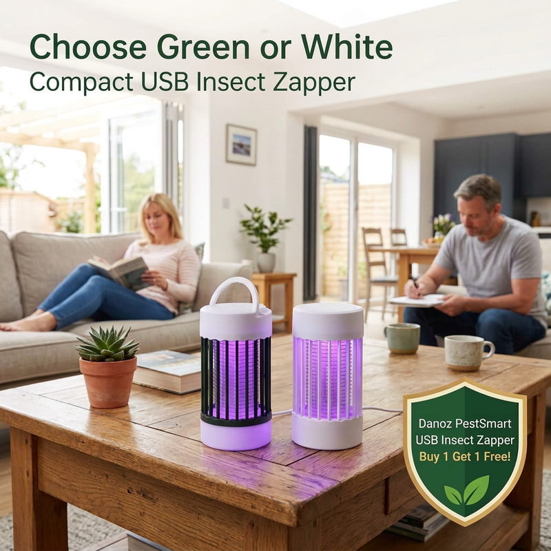 Green and white lamps with bottom PestSmart badge