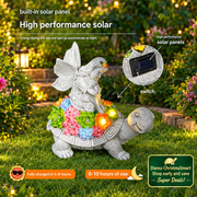 Solar panel and switch graphic showing alternative fairy turtle design