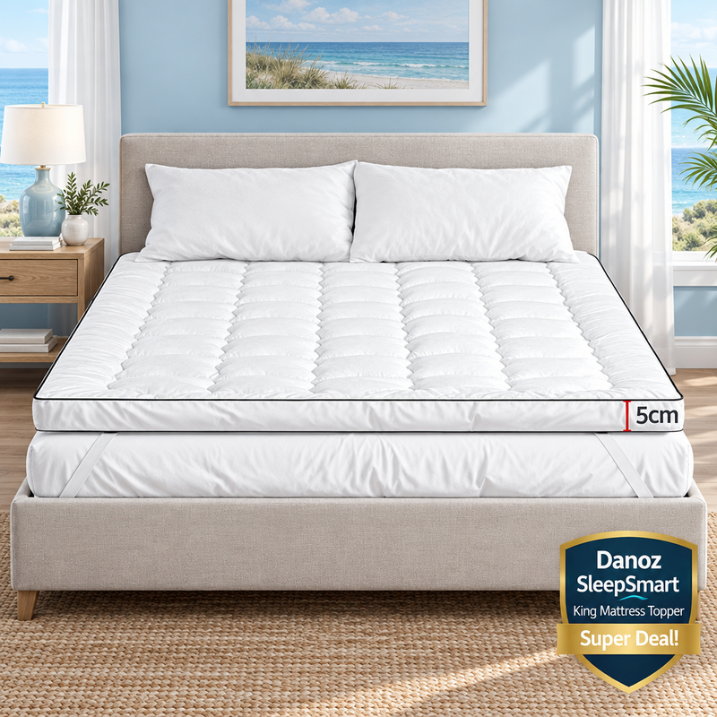 SleepSmart coastal bedroom view