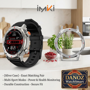 Silver IMIKI D2 case and silver frame in sunny kitchen