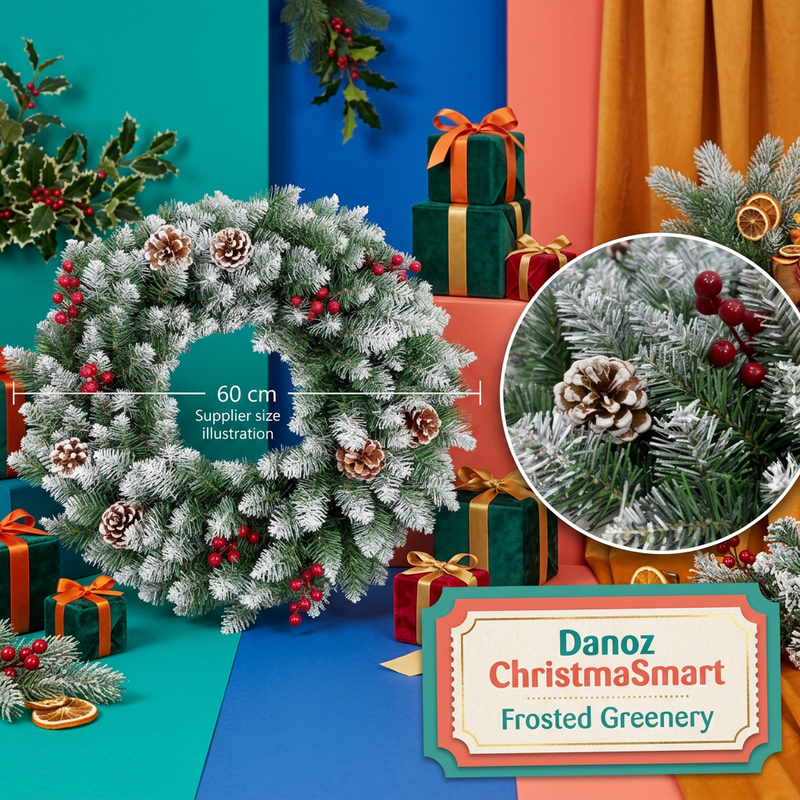 Danoz ChristmaSmart wreath supplier size illustration