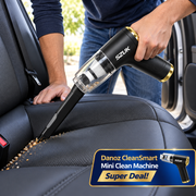 SZUK mini vacuum cleaning a car interior