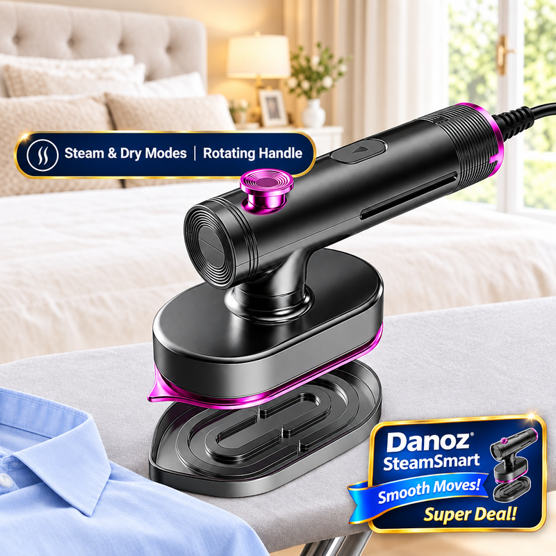 Steam and dry modes with rotating handle