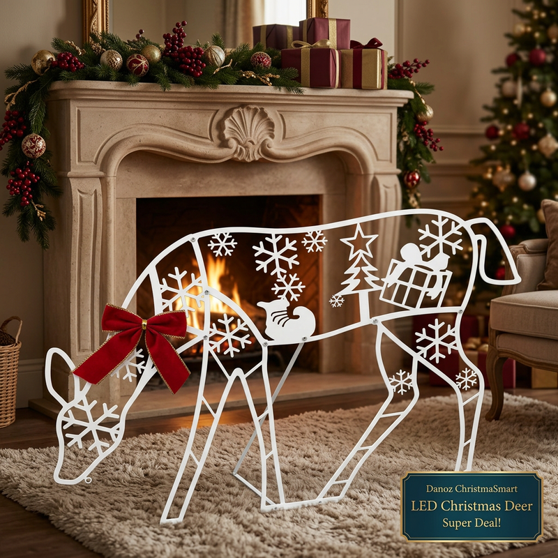 ChristmaSmart grazing deer display