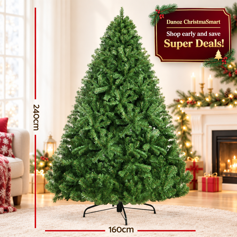 Green Christmas tree supplier dimensions diagram