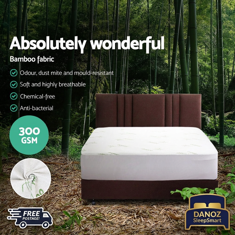 King bamboo protector forest artwork with Free Postage and Danoz SleepSmart bed silhouette badges