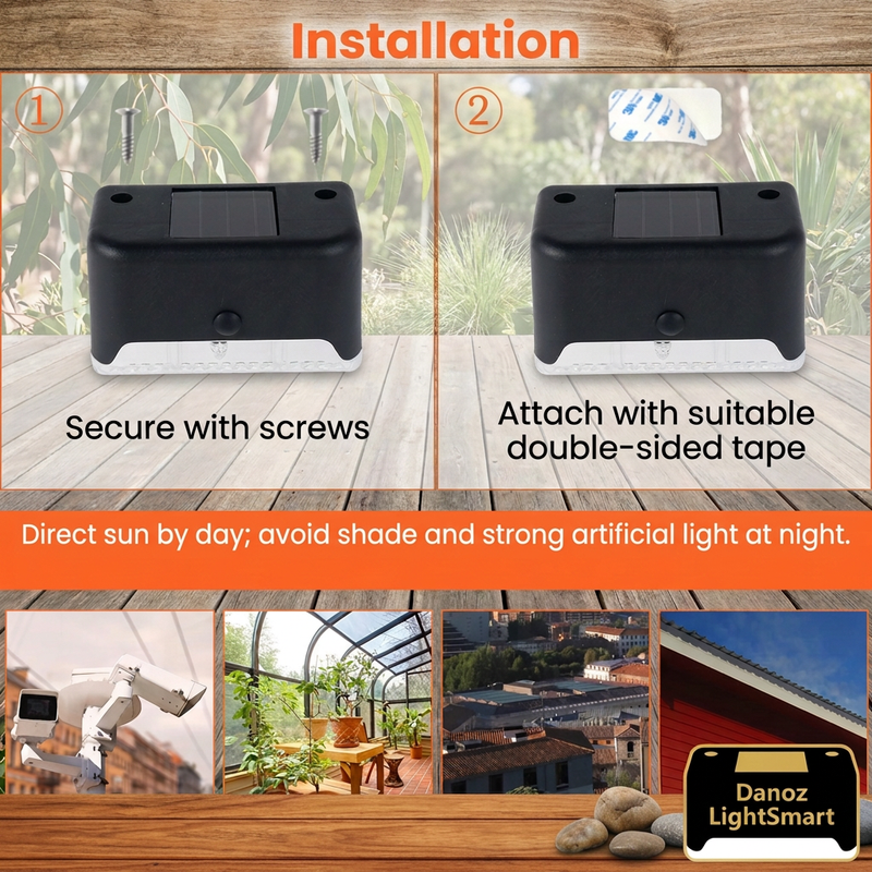 🔆 Danoz LightSmart | Solar LED Stair & Deck Lights | Warm or Cool White | 4–16 Pack | Free Postage!