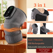 Grey multi-area massager with dark red MassageSmart badge