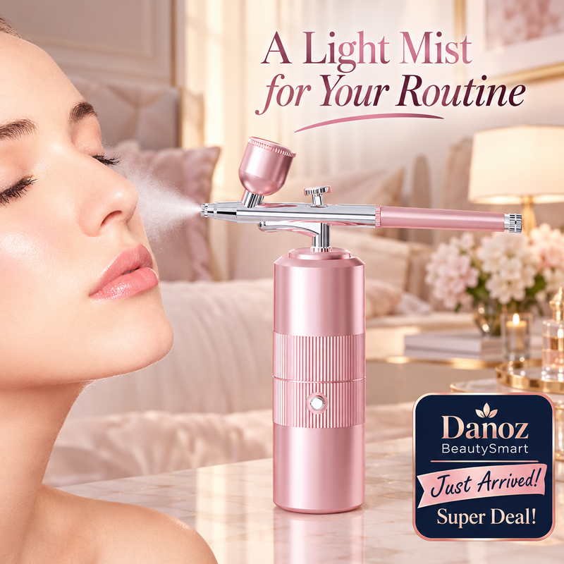 Pink sprayer facial mist view