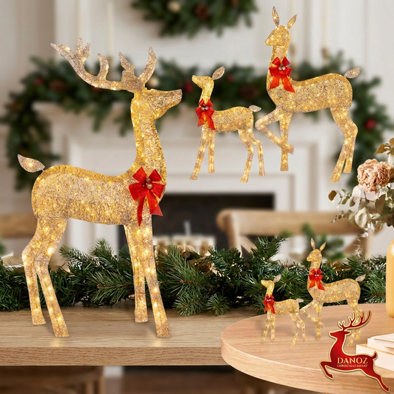 ChristmaSmart stag doe and fawn product detail collage