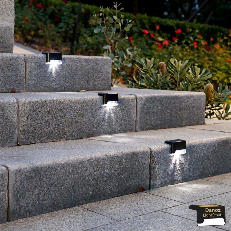 🔆 Danoz LightSmart | Solar LED Stair & Deck Lights | Warm or Cool White | 4–16 Pack | Free Postage!