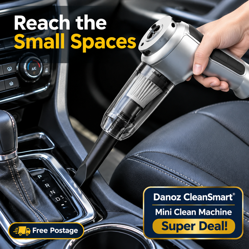 CleanSmart car console crevice cleaning
