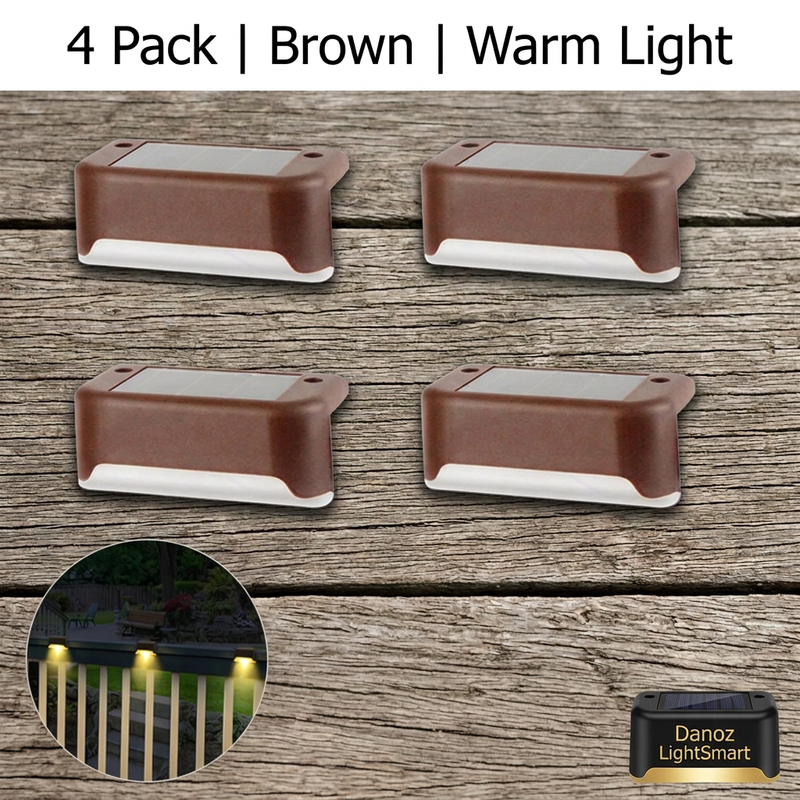 🔆 Danoz LightSmart | Solar LED Stair & Deck Lights | Warm or Cool White | 4–16 Pack | Free Postage!