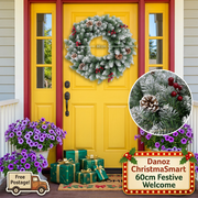 ChristmaSmart 60cm wreath colourful festive entryway