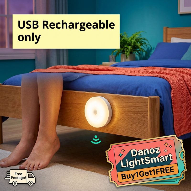 LightSmart bright USB rechargeable bedside