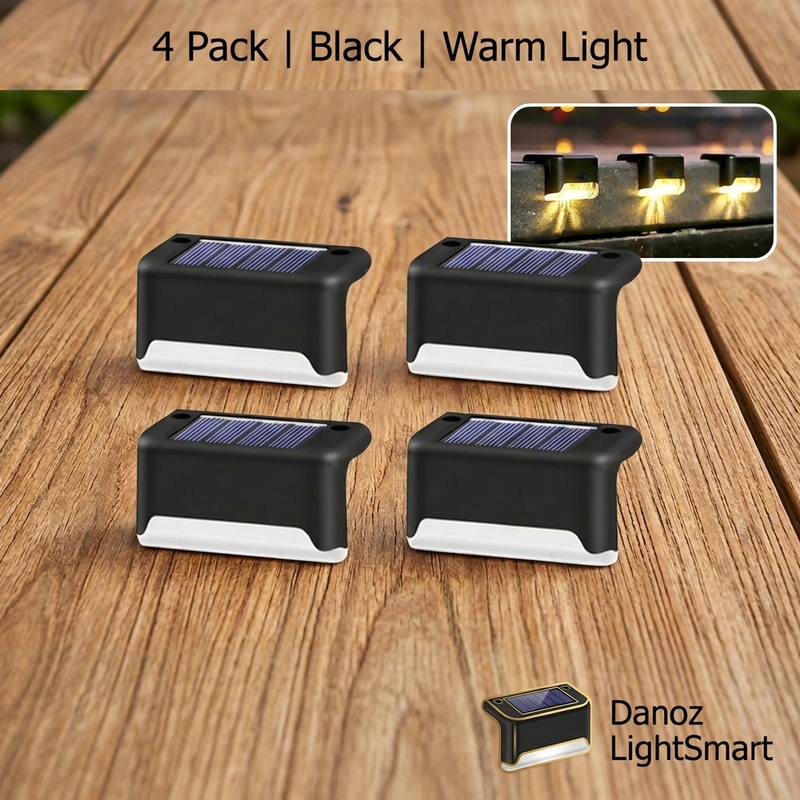 🔆 Danoz LightSmart | Solar LED Stair & Deck Lights | Warm or Cool White | 4–16 Pack | Free Postage!