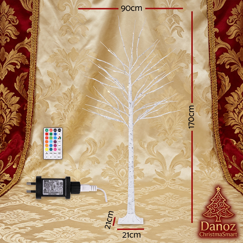 170cm tree dimensions with remote control and power adaptor