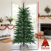 Christmas tree dimensions, 150cm tall and 98cm wide, no people