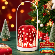 Red rechargeable Christmas lantern