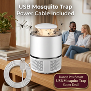 White USB mosquito trap with cable