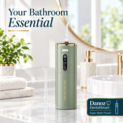 Green DentalSmart water flosser and nozzles