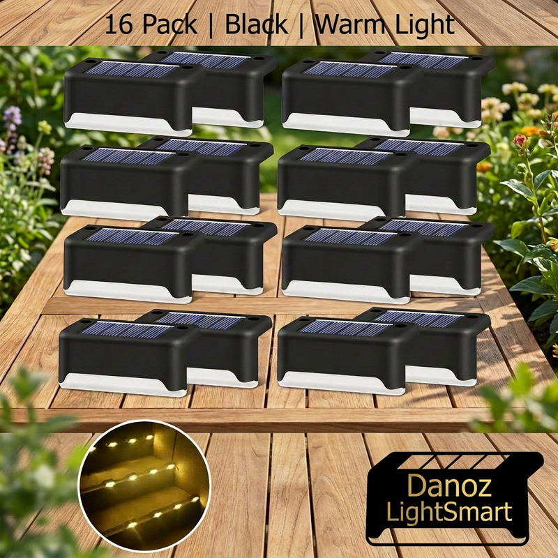 🔆 Danoz LightSmart | Solar LED Stair & Deck Lights | Warm or Cool White | 4–16 Pack | Free Postage!