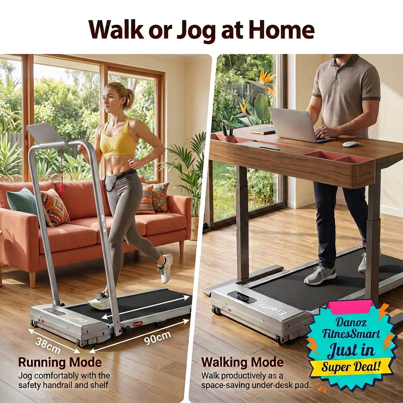 Walking and jogging lifestyle modes in living room