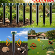 Danoz PestSmart solar repeller pack overview in a garden setting